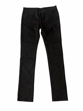 Maje Y2K Archival Deadstock Low Rise Slim Straight Jeans Black Size 29